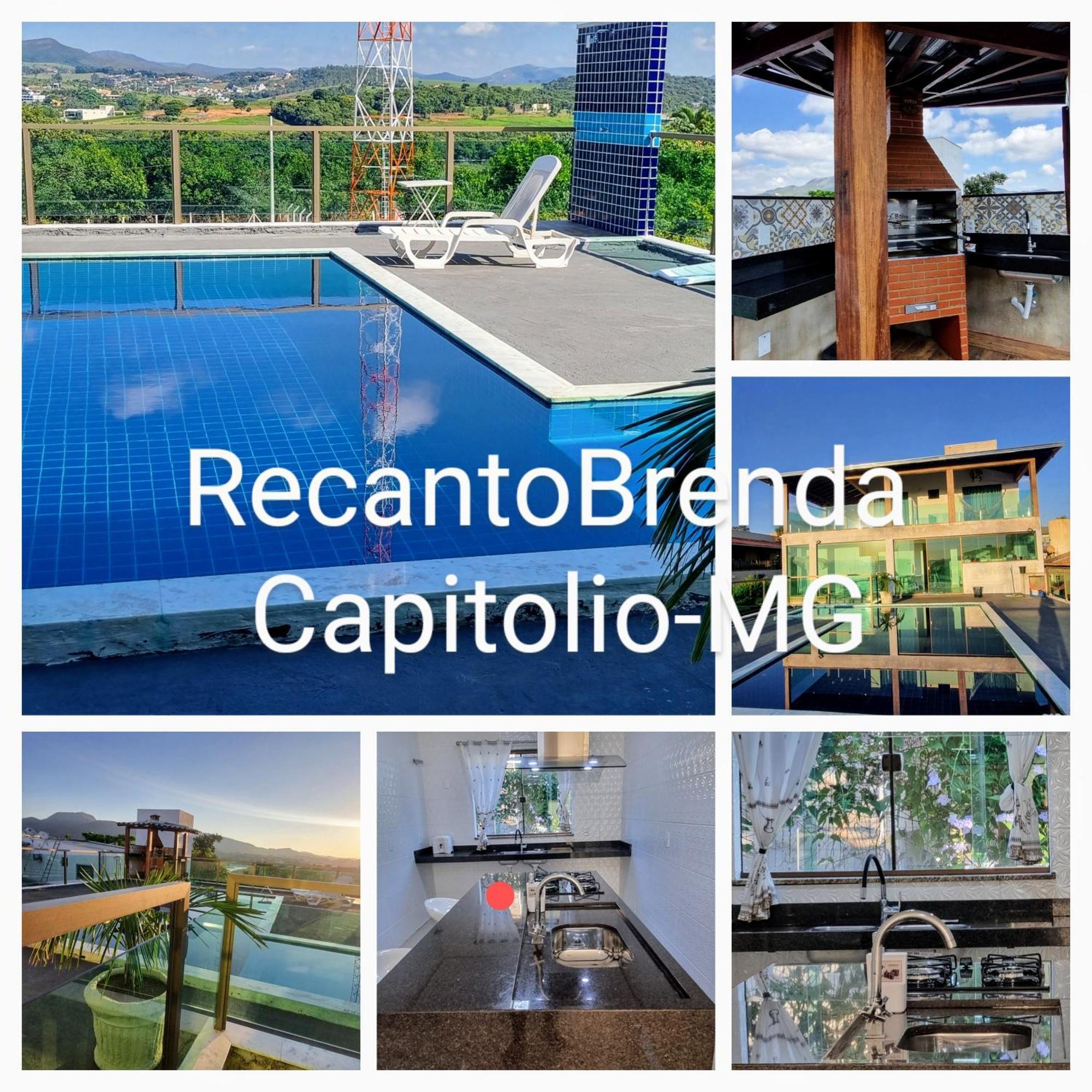 Recanto Brenda - Casa Luxo Capitolio Com Vista Pro Lago, Escarpas E Morrochapeu Ngoại thất bức ảnh